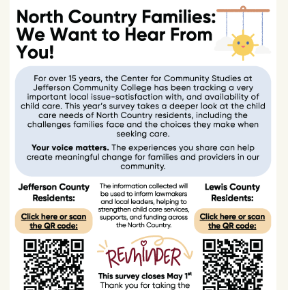 JCC Child Care Survey flyer